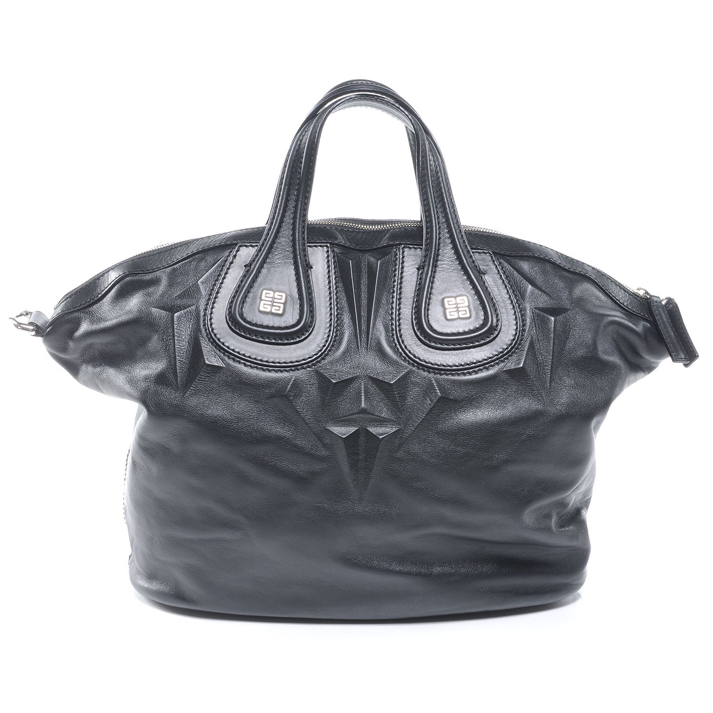 Leather 3D Stud Medium Nightingale Black