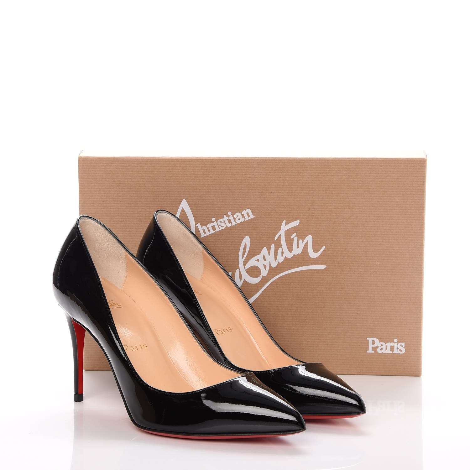 Christian Louboutin Patent Pigalle Follies 85 Pumps 37.5 Black 8 of 8