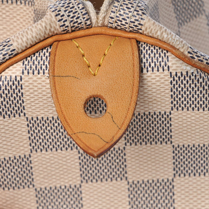 Louis Vuitton Damier Azur Speedy 30 10 of 14
