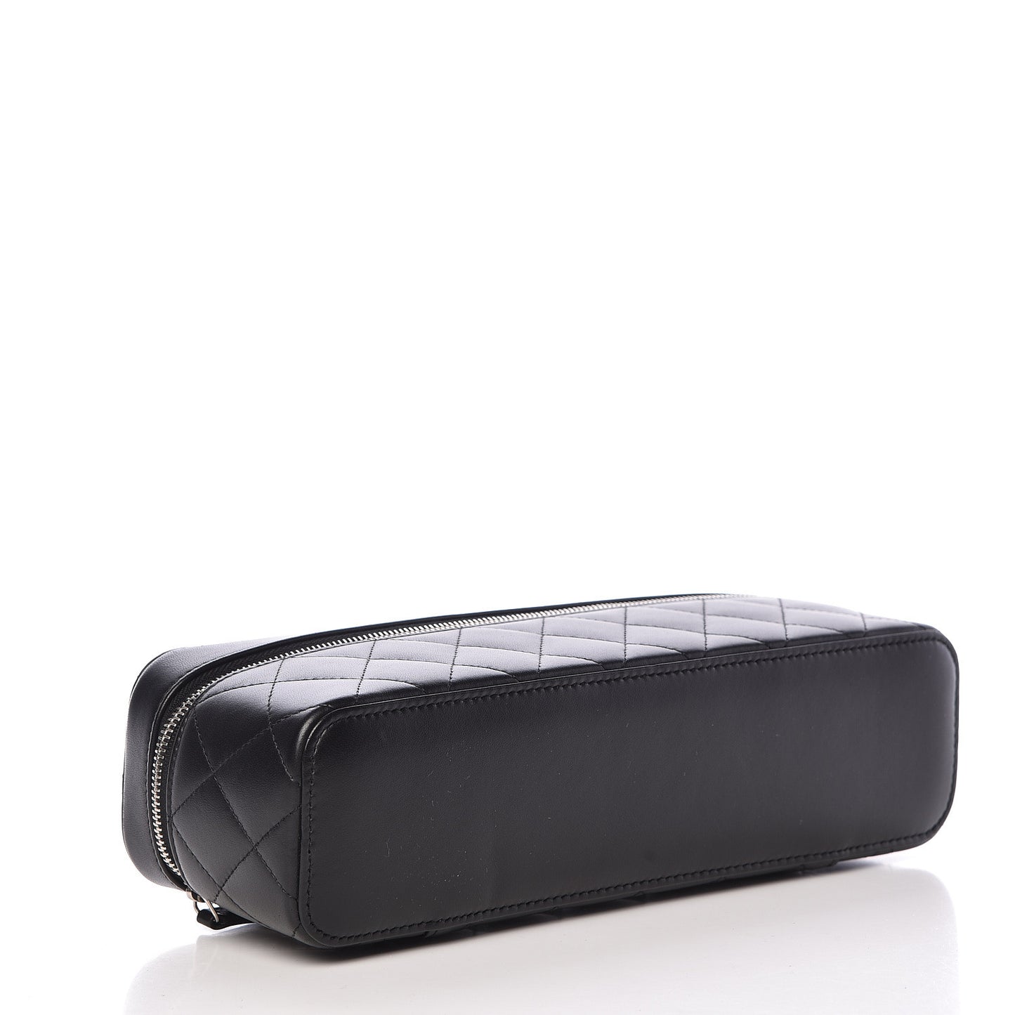 Lambskin Quilted Watch Case Black