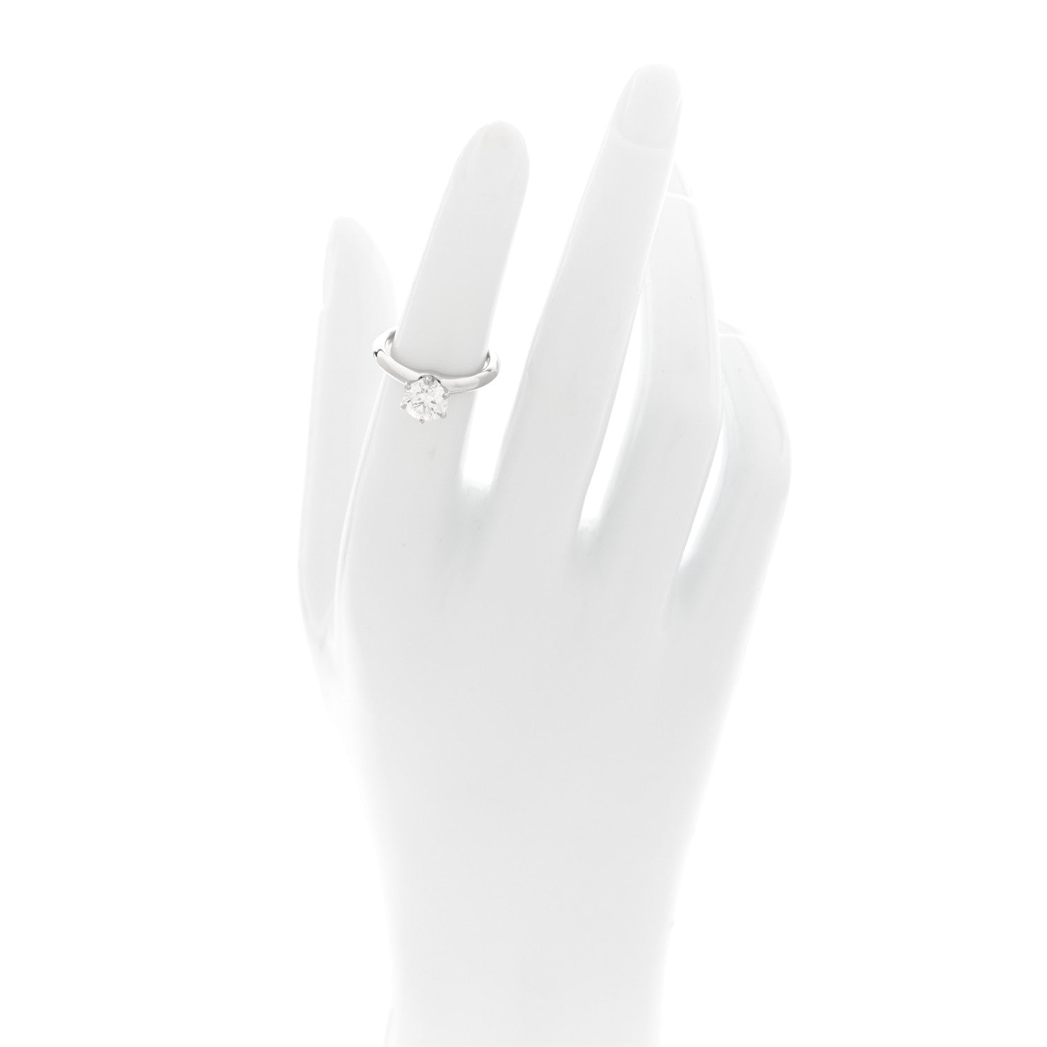 Tiffany Platinum Diamond 1.15ct Solitaire Engagement Ring 49 4.75 2 of 5