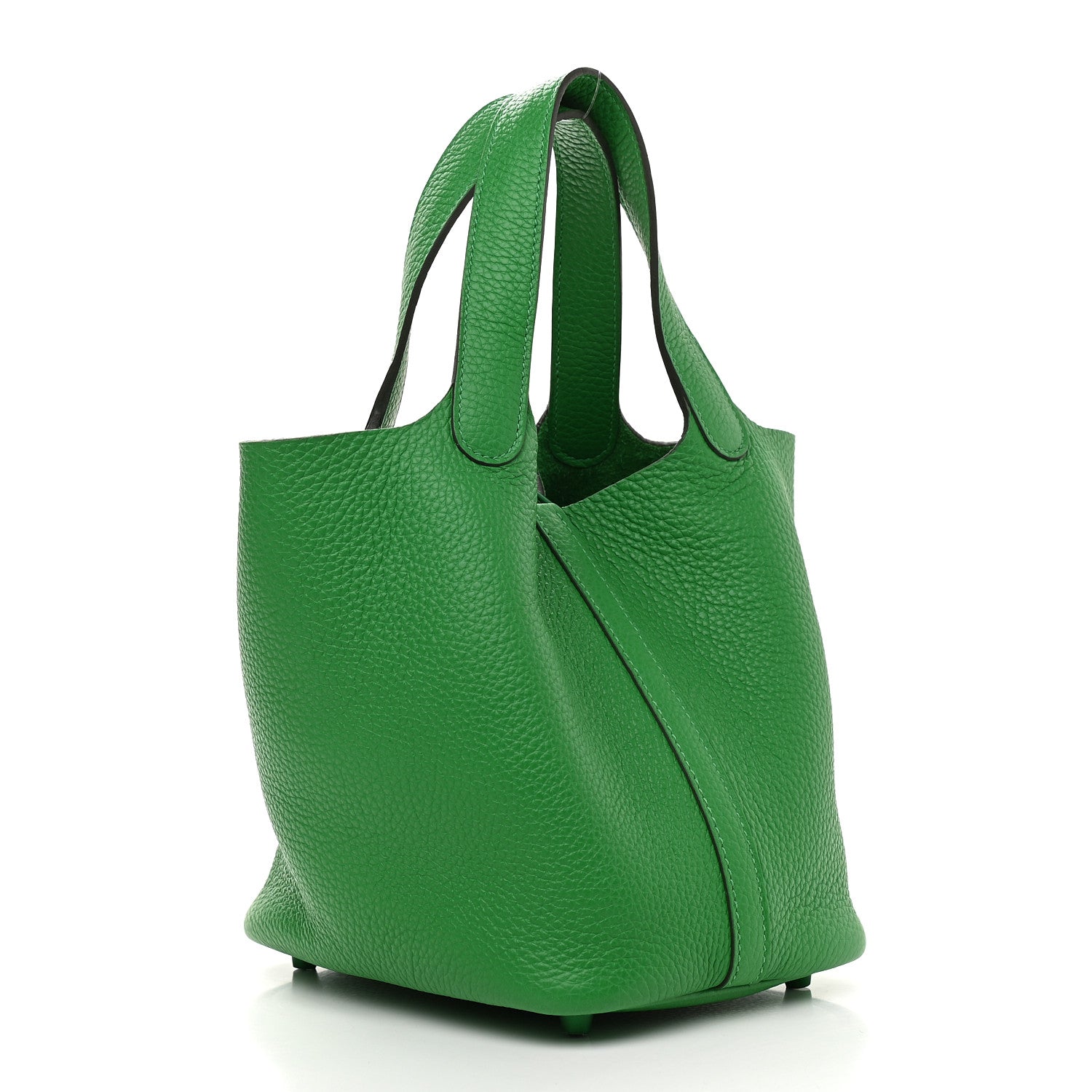 Hermes Taurillon Clemence Monochrome Picotin Lock 18 PM Bambou 3 of 9