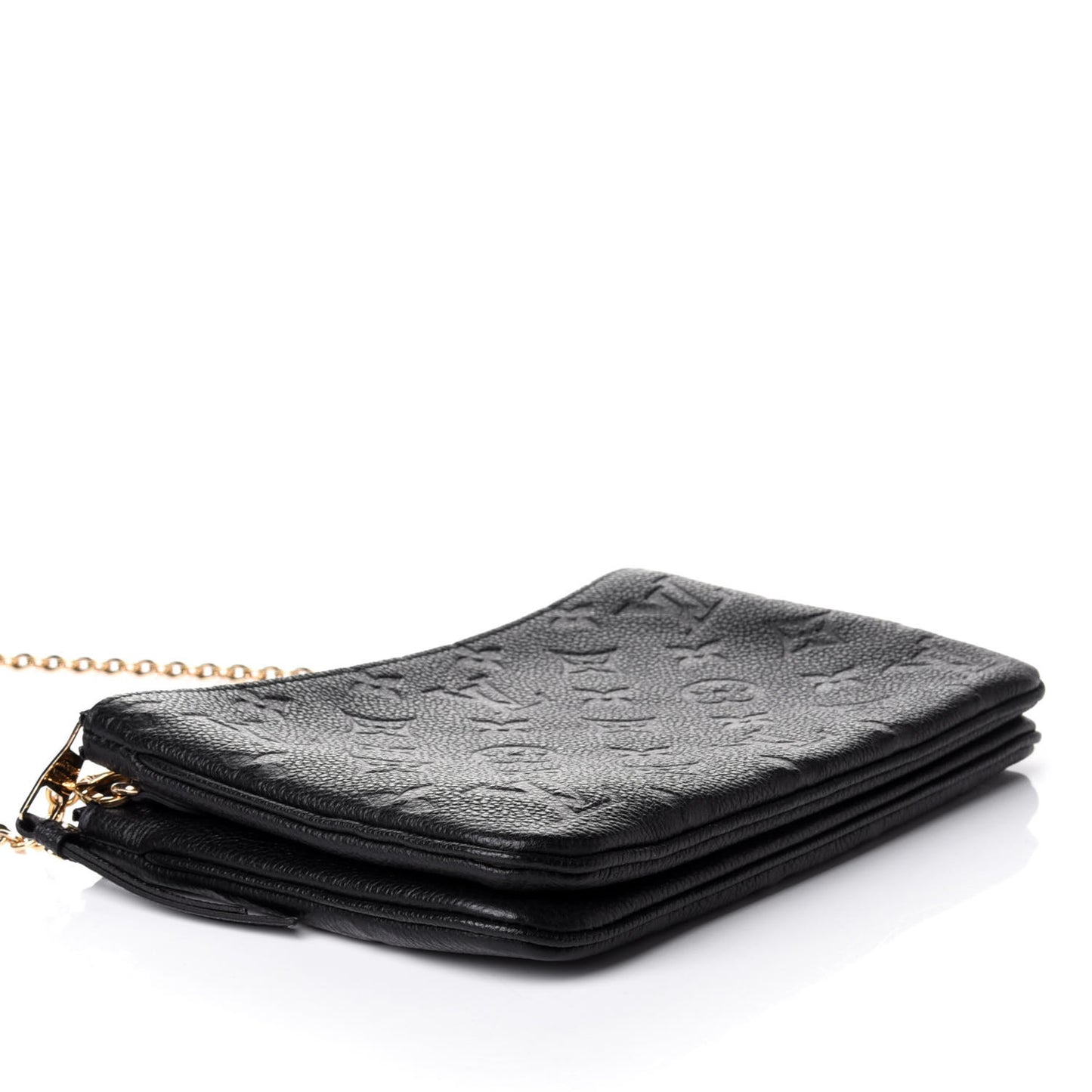 Empreinte Double Zip Pochette Black