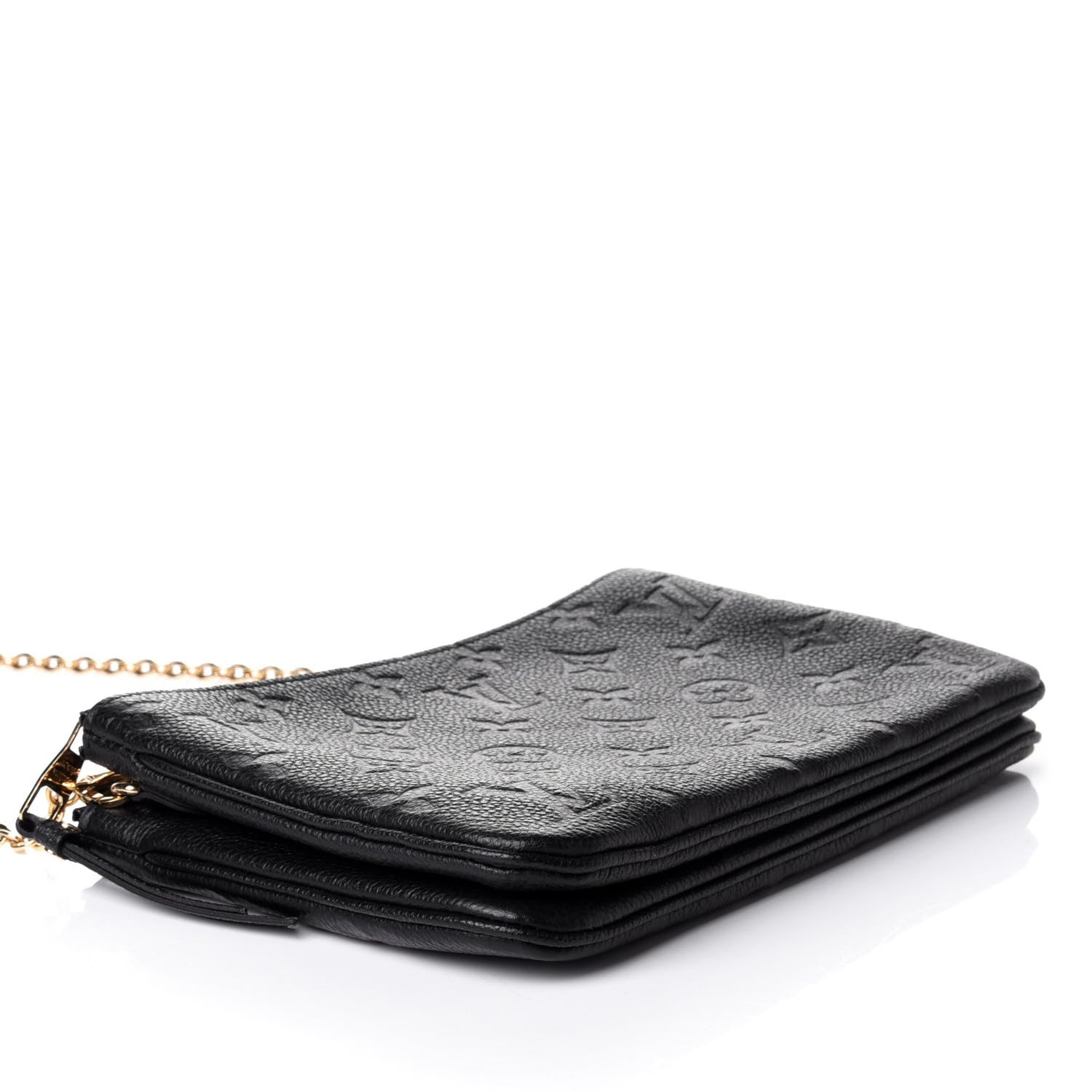 Louis Vuitton Empreinte Double Zip Pochette Black 3 of 4