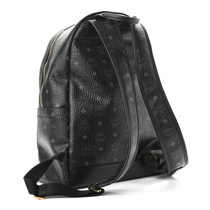 MCM Visetos Medium Stark Logo Stripe Backpack Black Red 2 of 18