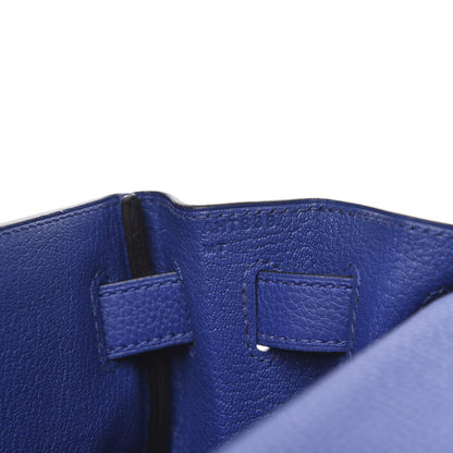 Hermes Togo Au Galop Kelly Retourne 28 Bleu Electrique 6 of 12