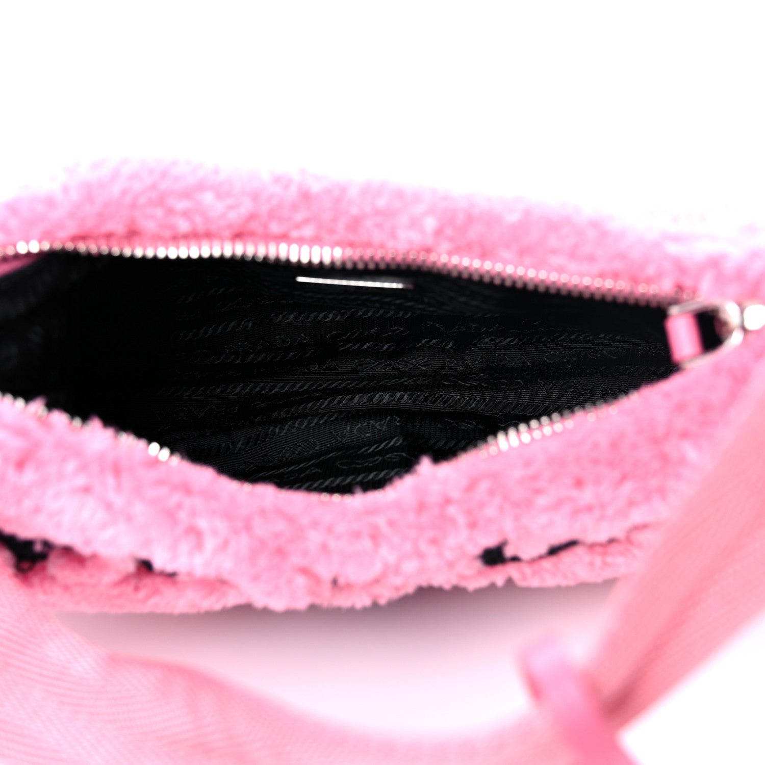 Prada Terry Cloth Mini Re-Edition 2000 Bag Petalo Black 5 of 7