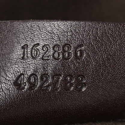Gucci Calfskin Medium Britt Tote Dark Brown 6 of 10