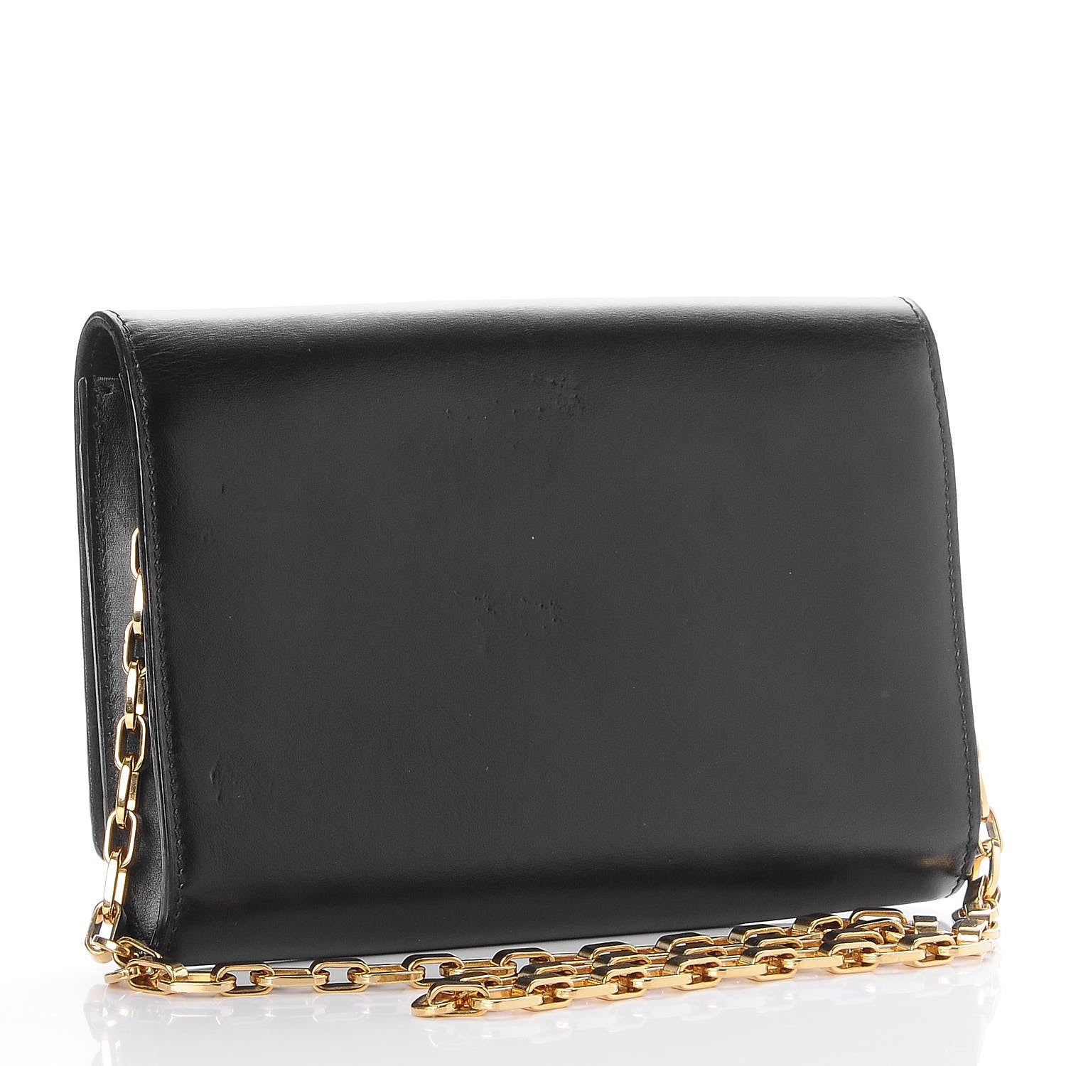 Louis Vuitton Calfskin Chain Louise GM Black 3 of 16