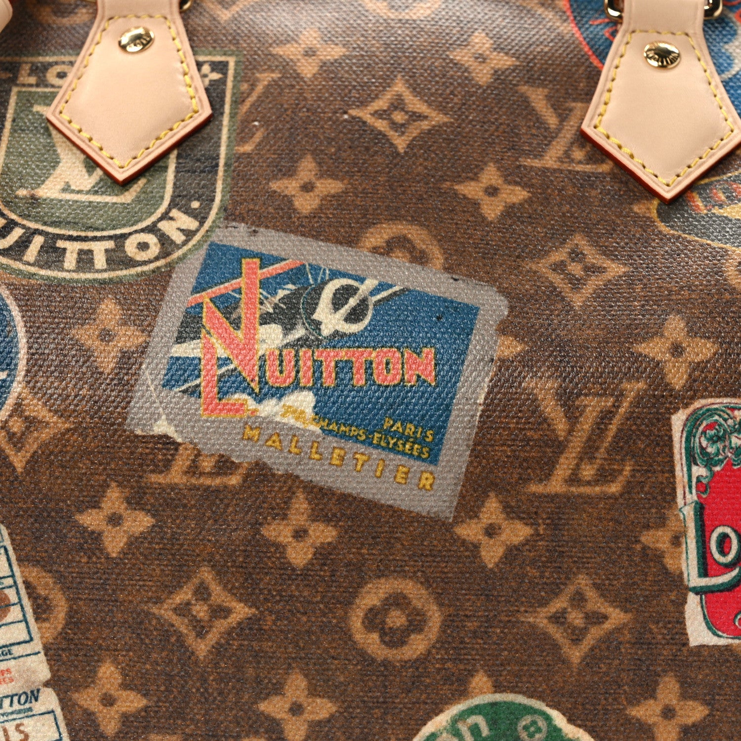 Louis Vuitton Monogram Hotel Labels Speedy Bandouliere 30 1535164