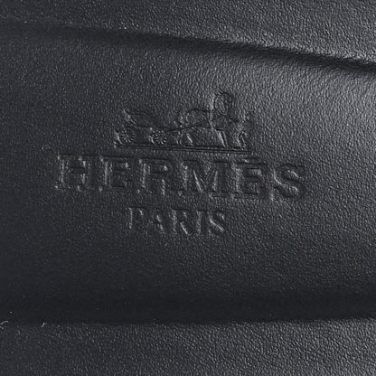 Hermes Box Calfskin Oran Sandals 38 Black 8 of 10