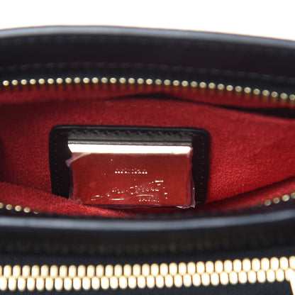 Christian Louboutin Suede Calfskin Spikes Small Triloubi Shoulder Bag Black Multi 6 of 11