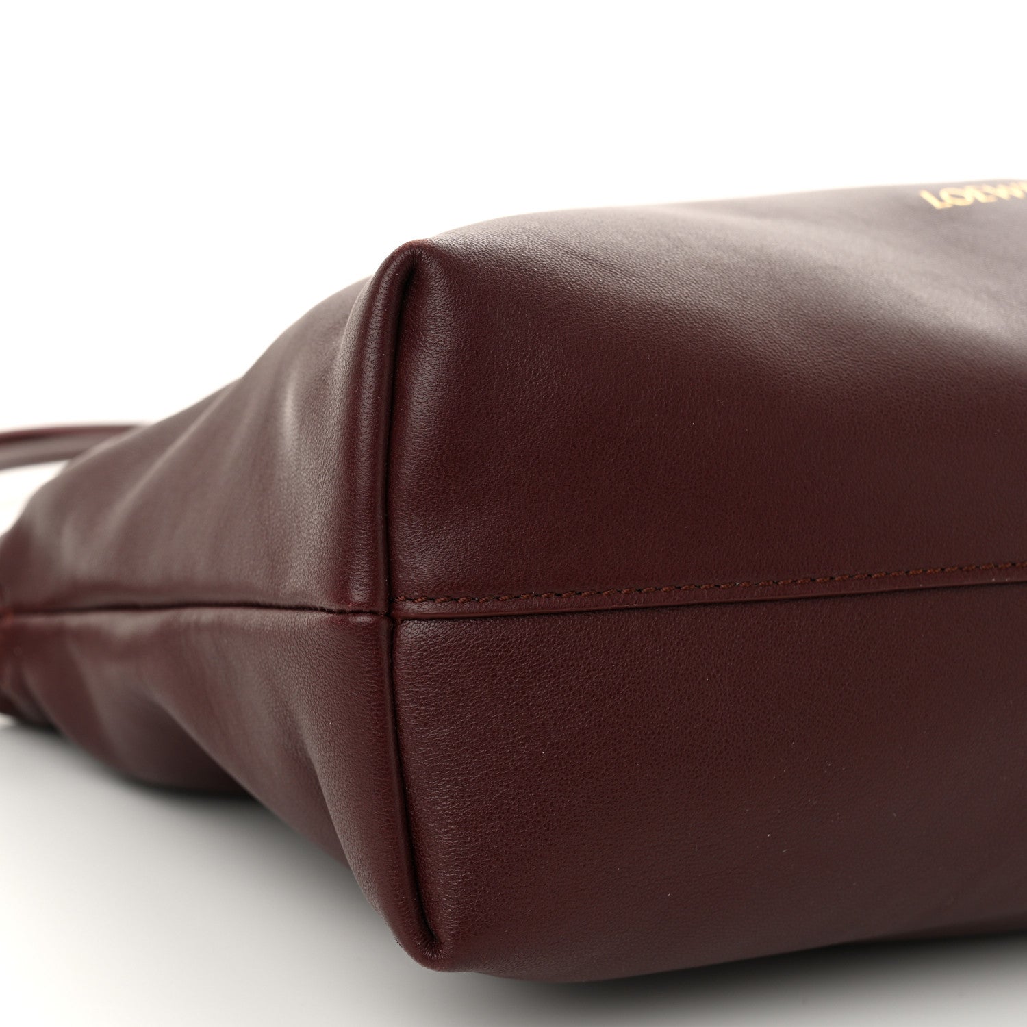 Loewe Mellow Nappa Medium Donut Chain Flamenco Knot Clutch Dark Burgundy 9 of 11