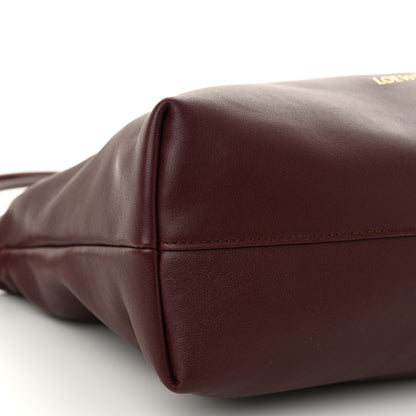 Loewe Mellow Nappa Medium Donut Chain Flamenco Knot Clutch Dark Burgundy 9 of 11