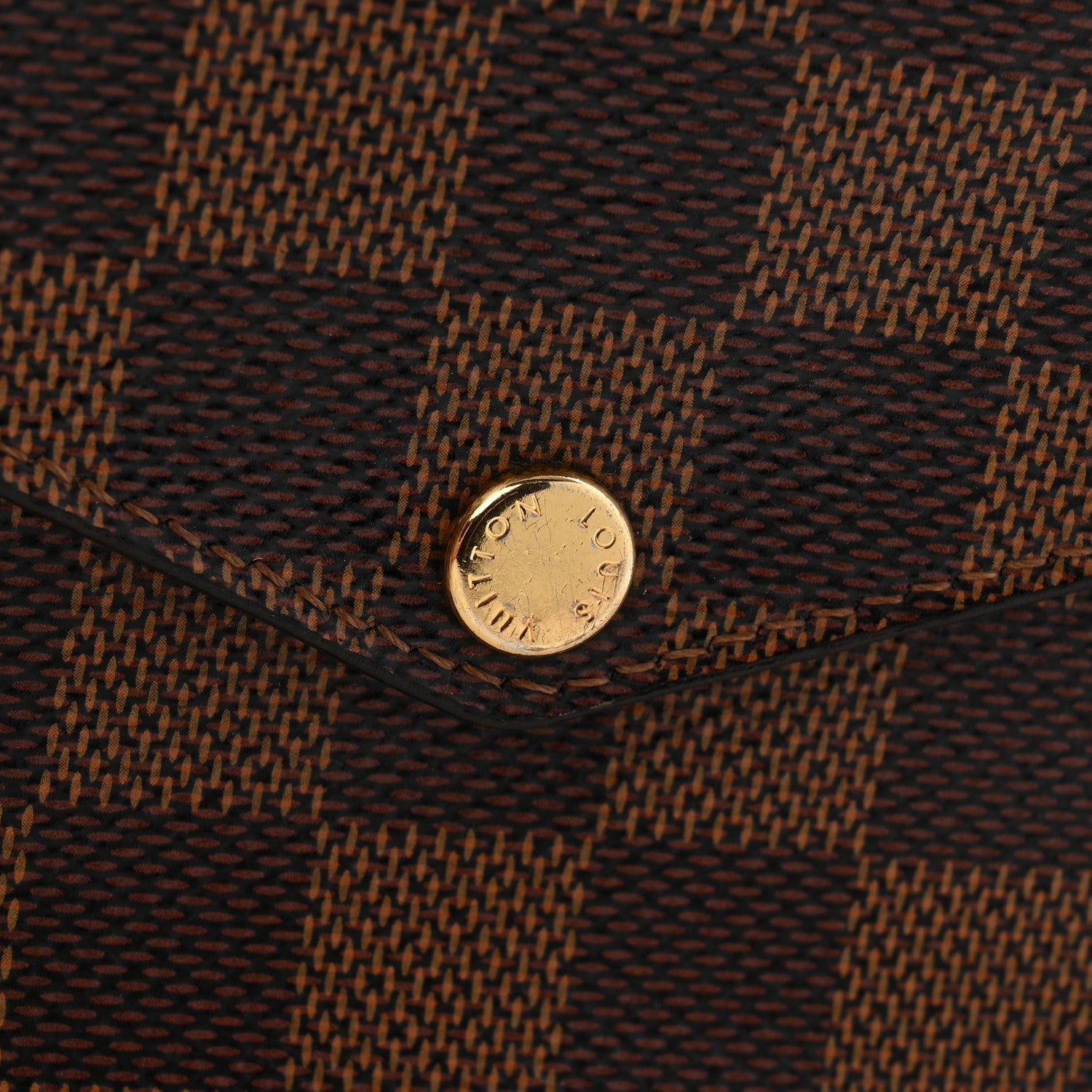 Louis Vuitton Damier Ebene Pochette Felicie Chain Wallet 12 of 16