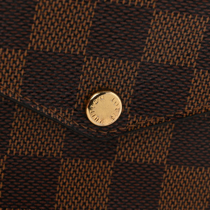 Louis Vuitton Damier Ebene Pochette Felicie Chain Wallet 12 of 16