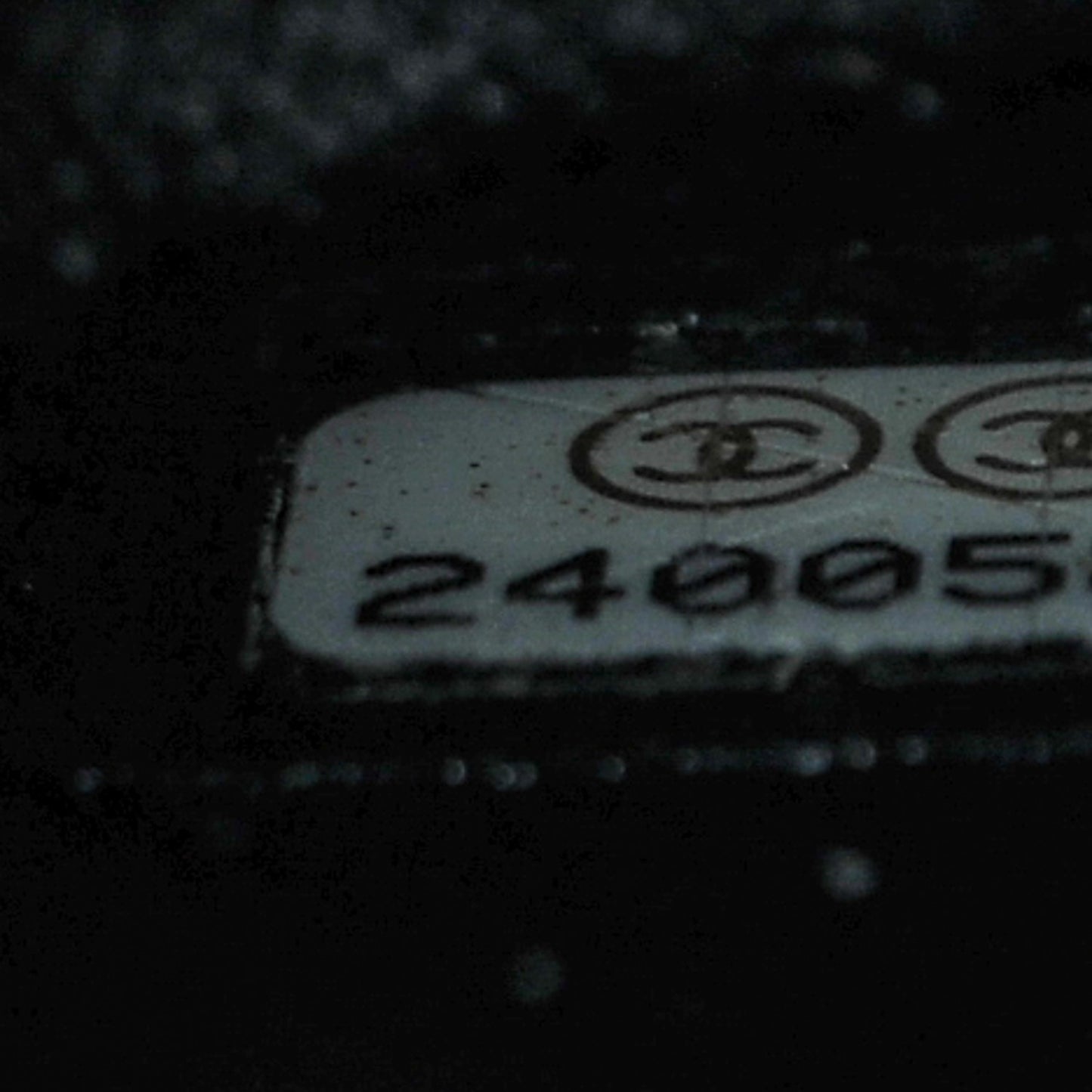 Crumpled Calfskin Quilted Mini Rectangular Flap So Black