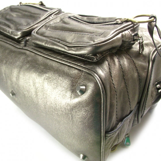 Chloe Metallic Calfskin Large Betty Shoulder Bag Argent 5 of 13
