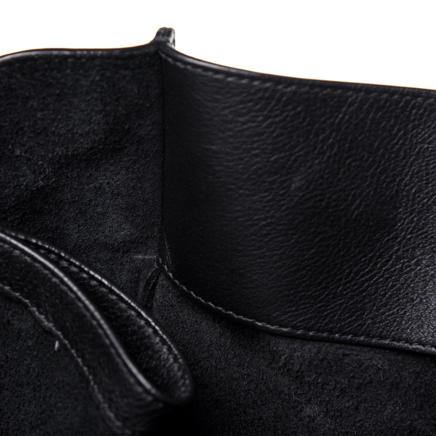 Supple Calfskin Papier A4 Zip Around Tote Black