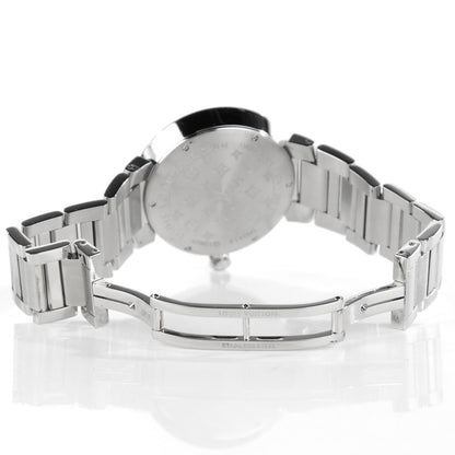 Louis Vuitton Stainless Steel Diamond 28mm Tambour Quartz Watch 5 of 7