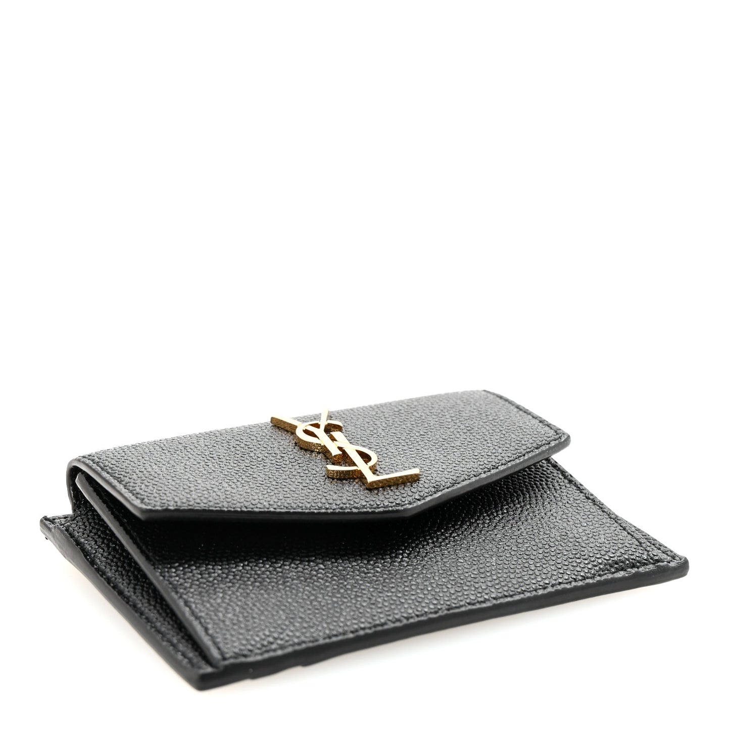 Grain De Poudre Uptown Monogram Card Case Black