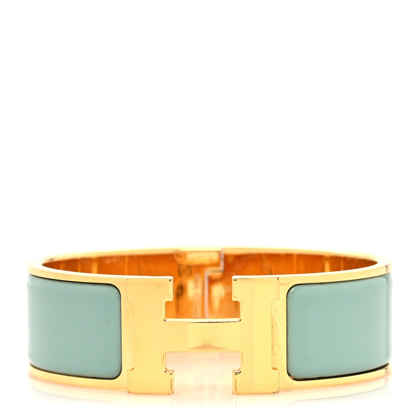 Enamel Wide Clic Clac H Bracelet GM Lagon