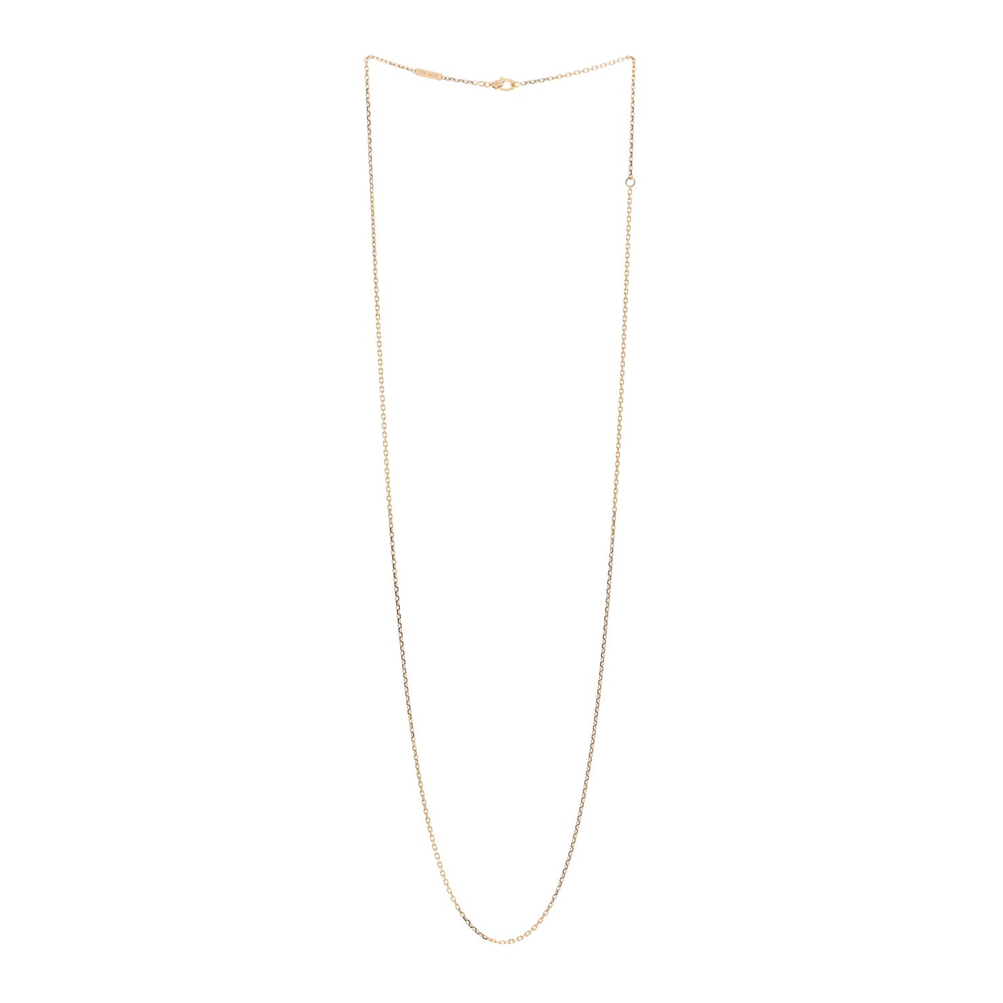18K Yellow Gold Trace Chain 70cm