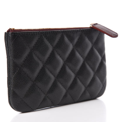 Chanel Caviar Quilted Small Cosmetic Case Black 3 of 8