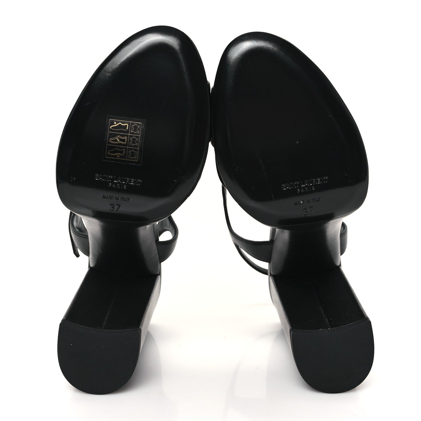 Vendome Bianca 85 Platform Sandals 37 Black