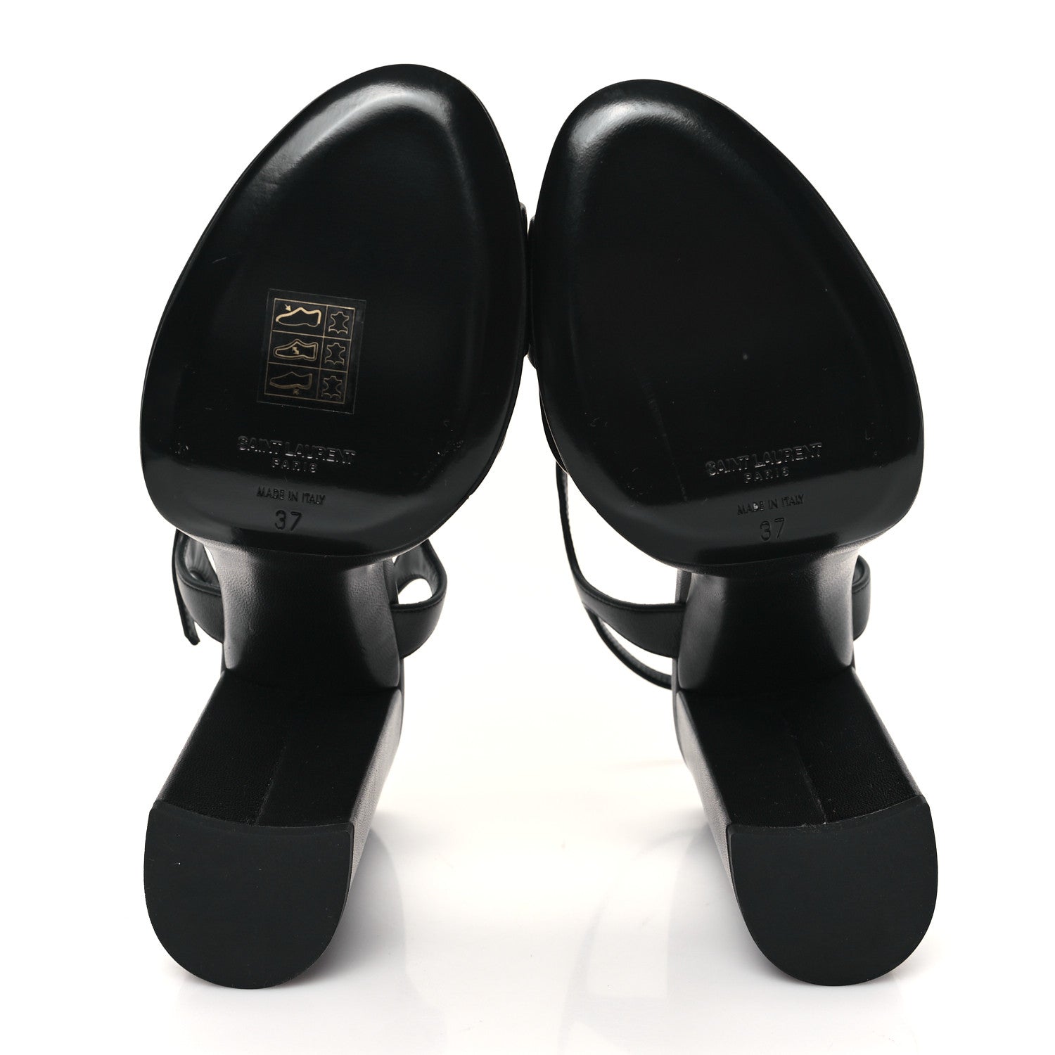 Saint Laurent Vendome Bianca 85 Platform Sandals 37 Black 6 of 10