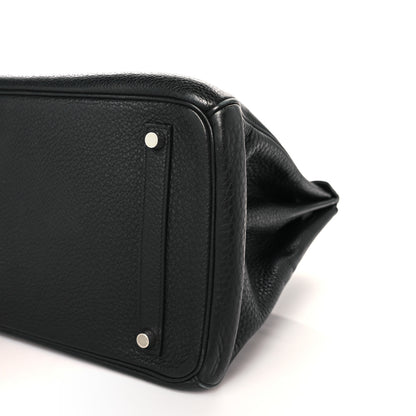 Hermes Taurillon Clemence Birkin 35 Black 9 of 9