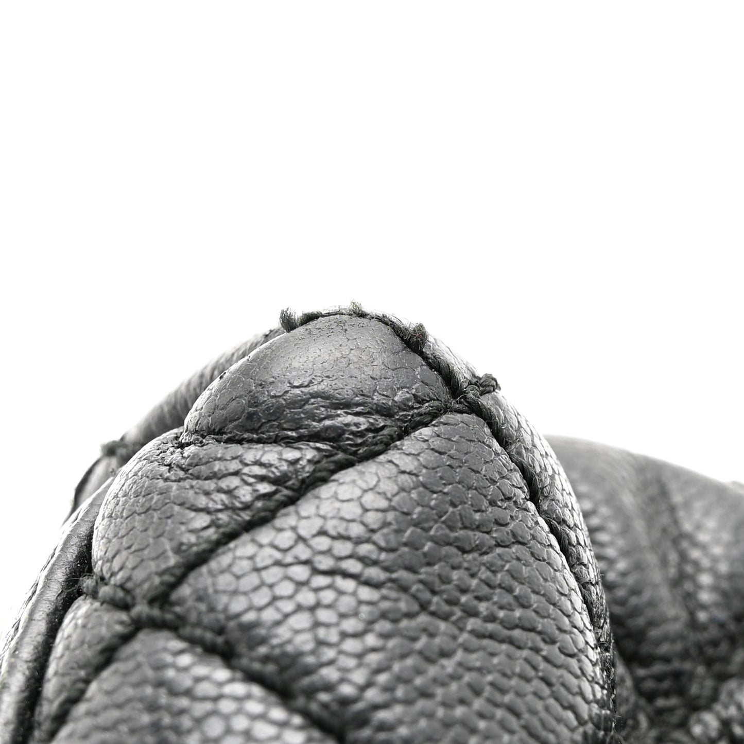 Caviar Quilted Small Coco Handle Flap Black