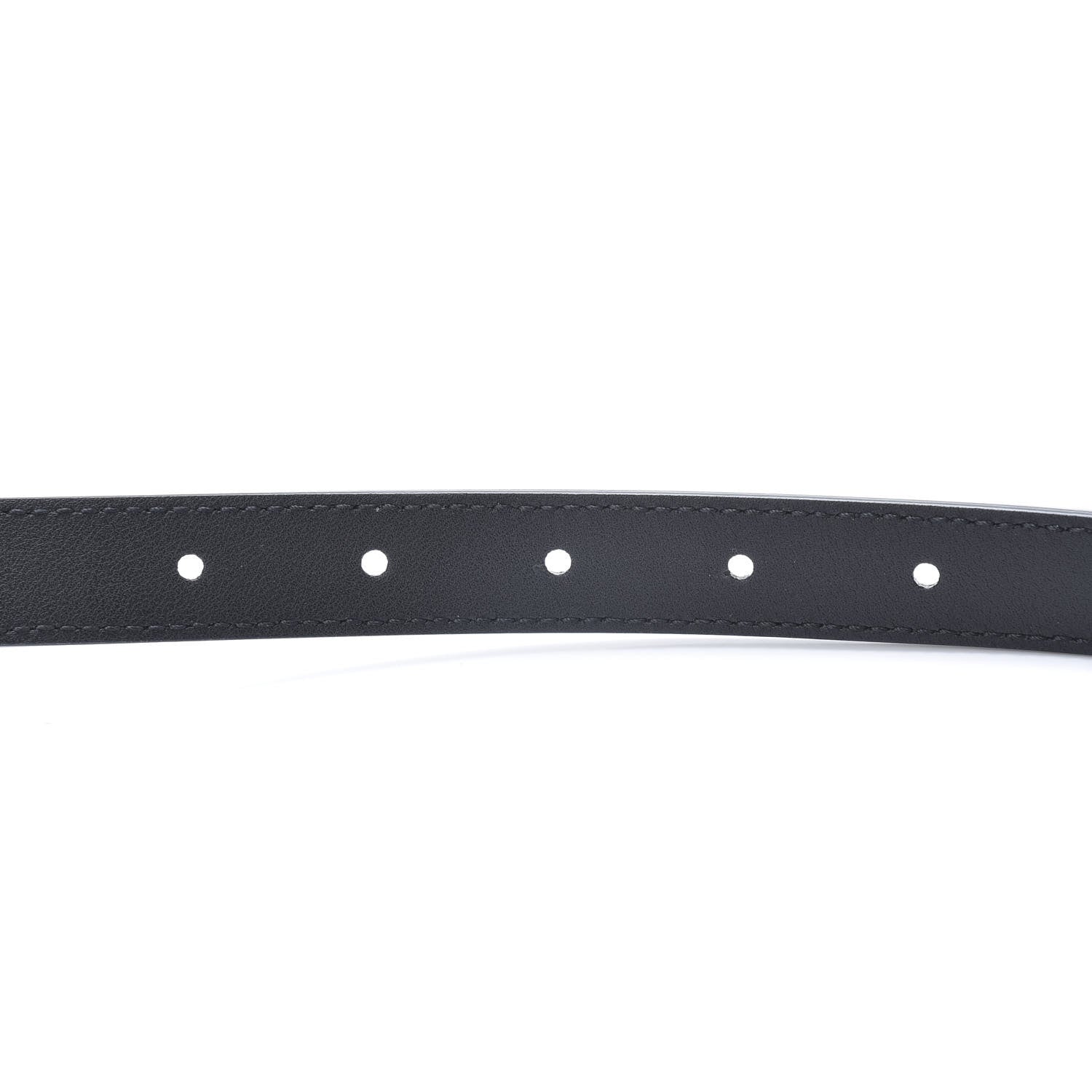 Gucci Calfskin Double G 20mm Belt 80 32 Black 4 of 5