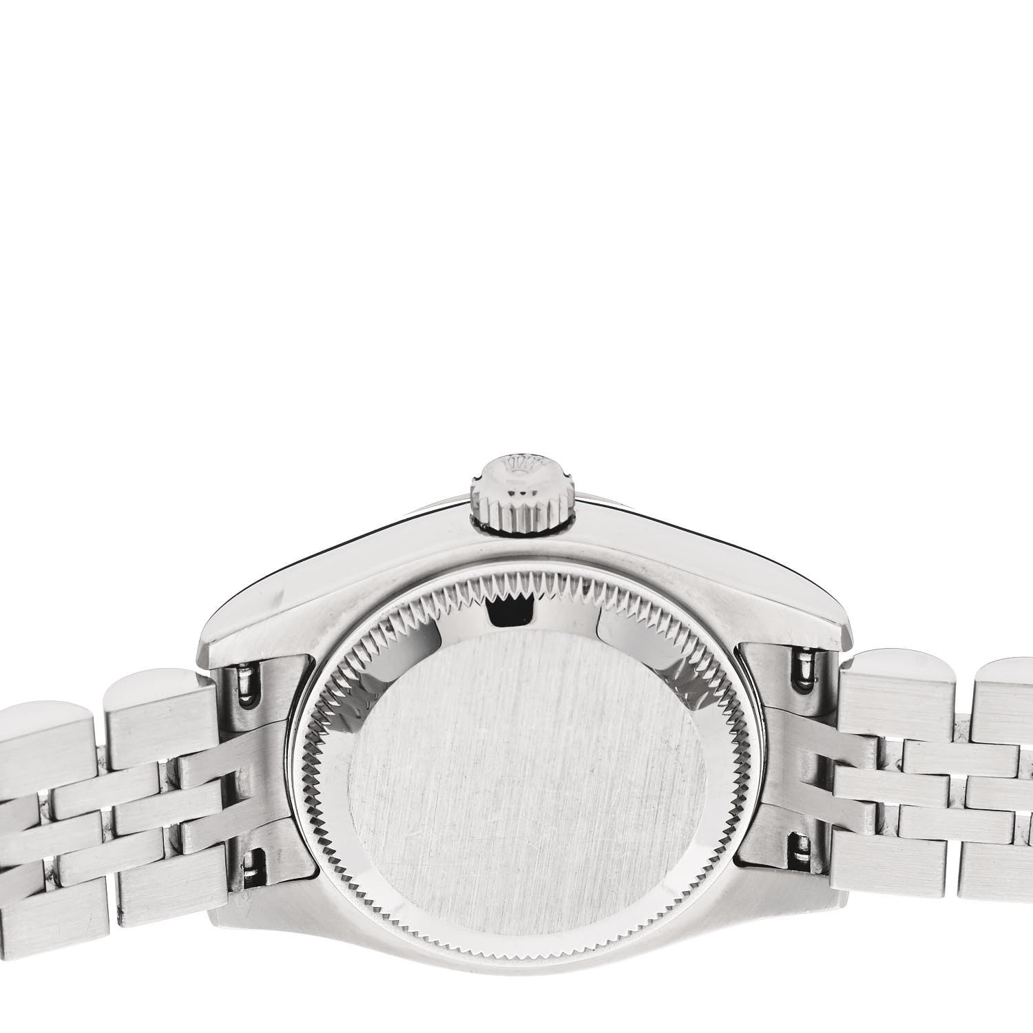 Rolex Stainless Steel 18K White Gold Diamond 31mm Oyster Perpetual Datejust Watch Black 4 of 5