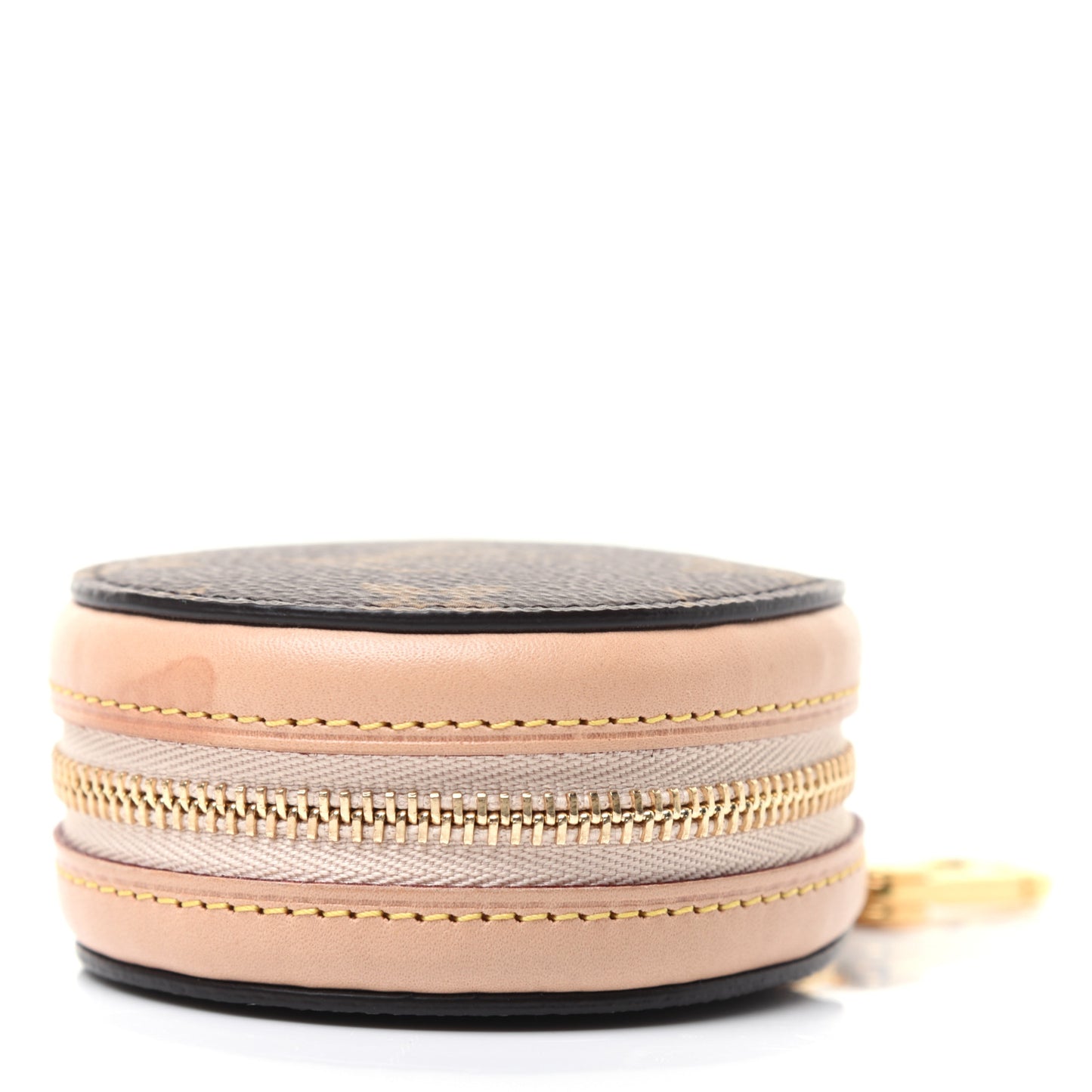 Monogram Round Bag Charm