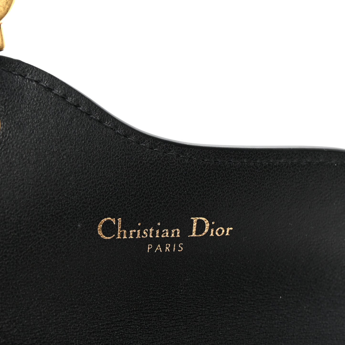 Goatskin Saddle Card Holder Black