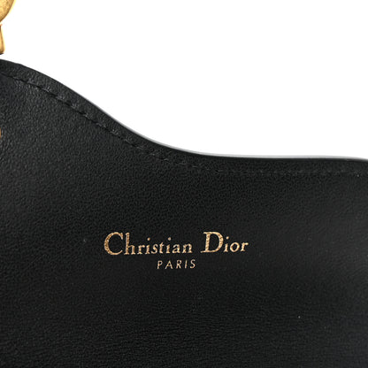 Christian Dior Goatskin Saddle Card Holder Black 6 of 7