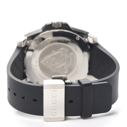 Gucci Stainless Steel Rubber 45mm Dive Quartz Watch Black 3 of 6
