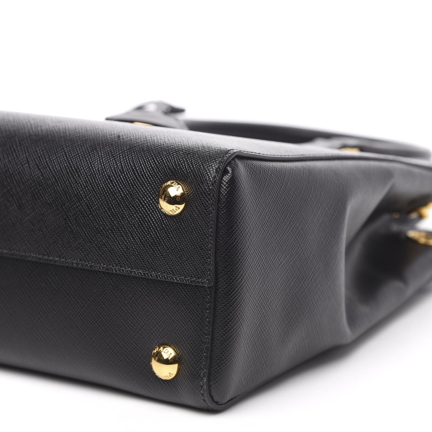 Saffiano Lux Small Parabole Tote Black