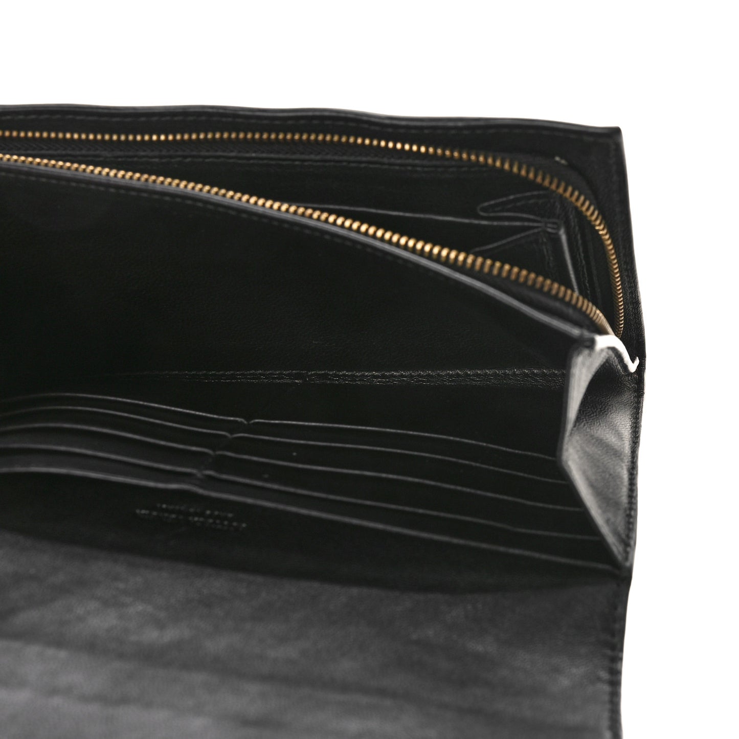 Nappa Intrecciato Continental Flap Wallet Black