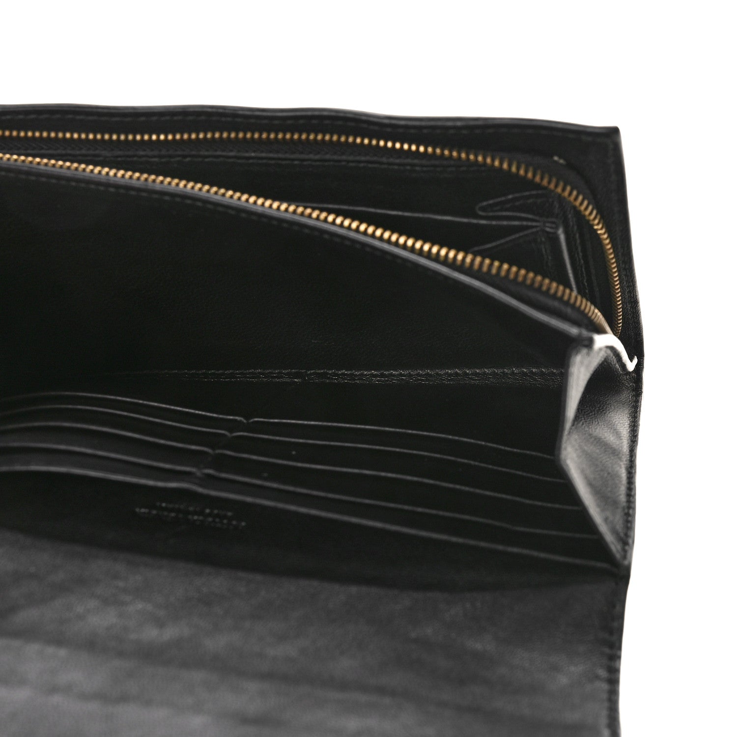 Bottega Veneta Nappa Intrecciato Continental Flap Wallet Black 5 of 10