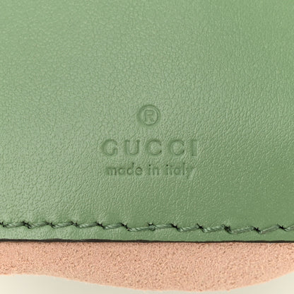 Gucci Calfskin Matelasse Chevron Mini GG Marmont 2.0 Bucket Bag Salamander Green 6 of 12