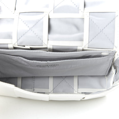 Bottega Veneta Paper Calfskin Intrecciato Cassette Belt Bag White 5 of 9