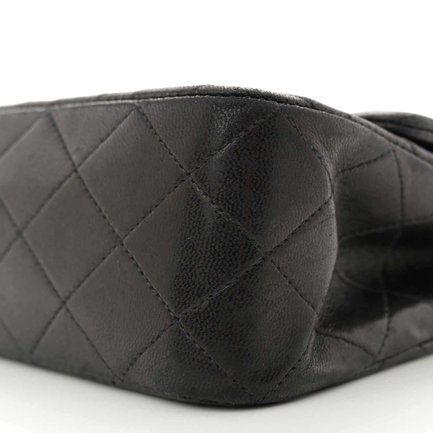 Chanel Lambskin Quilted Medium Double Flap Black 10 of 14