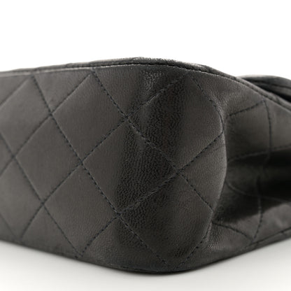 Chanel Lambskin Quilted Medium Double Flap Black 10 of 14