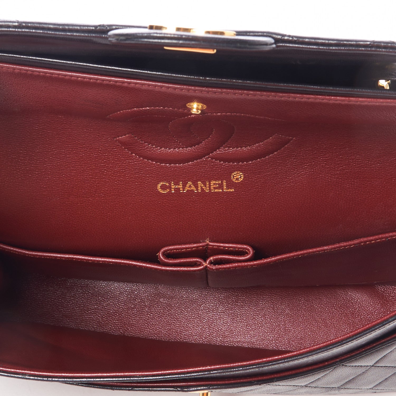 Chanel Lambskin Quilted Medium Double Flap Black 6 of 9