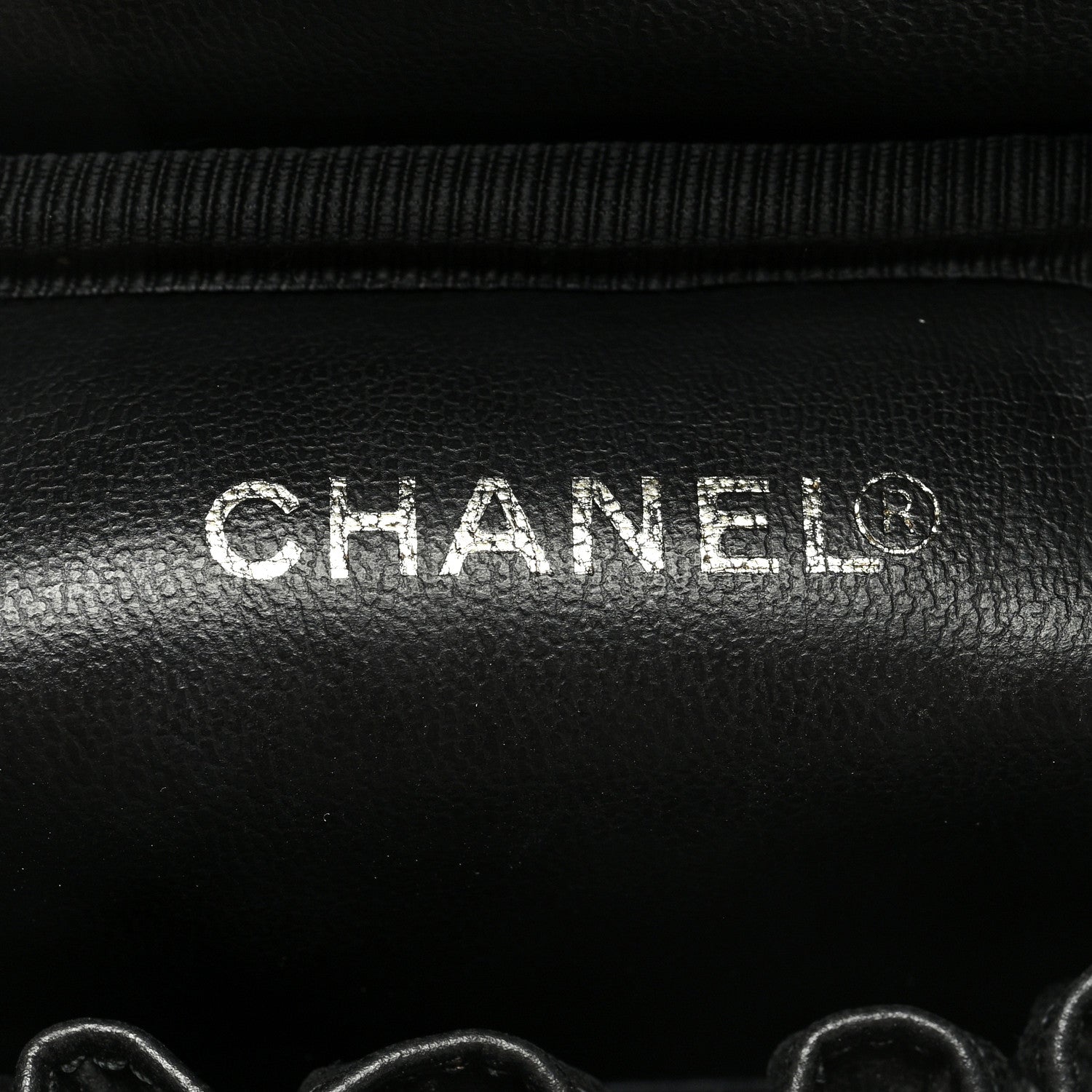 Chanel Caviar Vanity Cosmetic Case Black 6 of 7