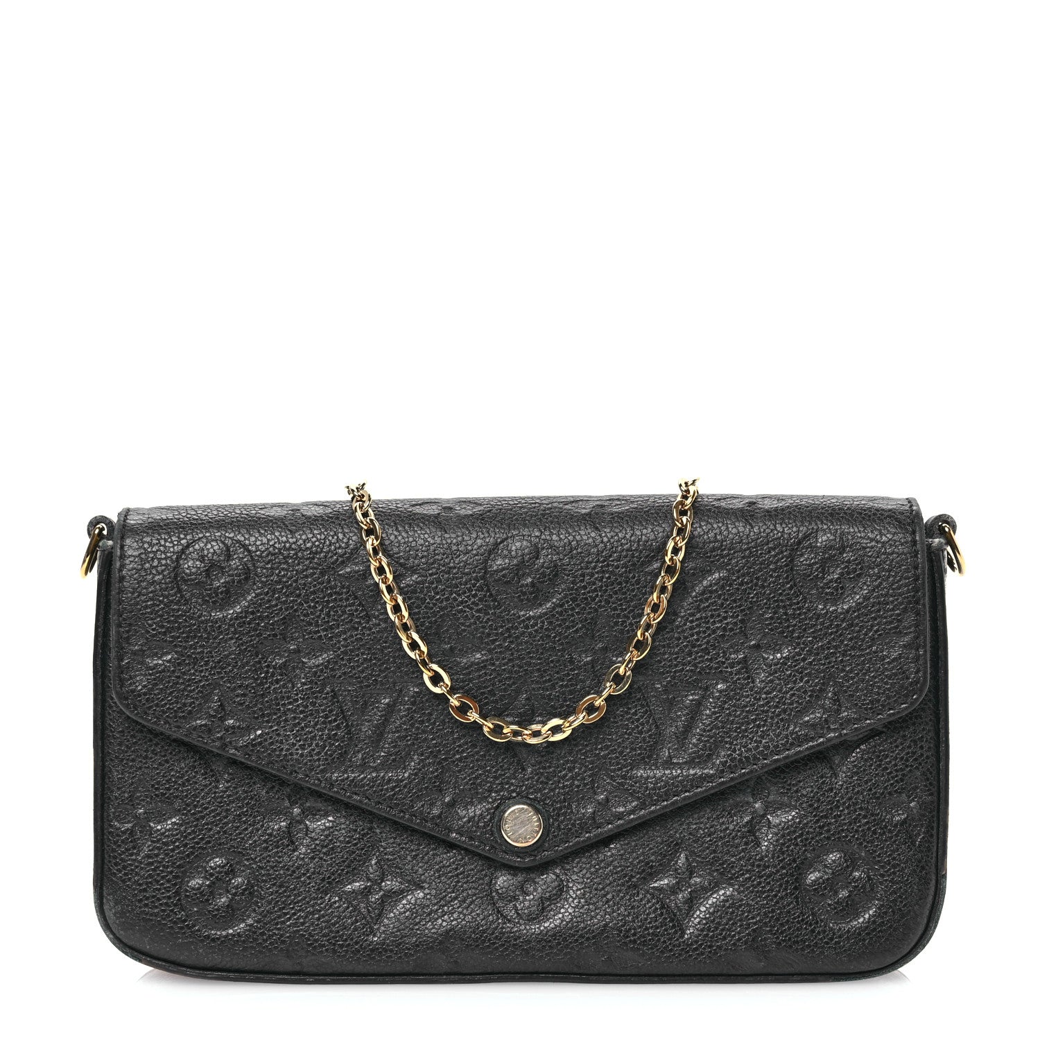 Louis Vuitton Empreinte Pochette Felicie Chain Wallet Black 1 of 11