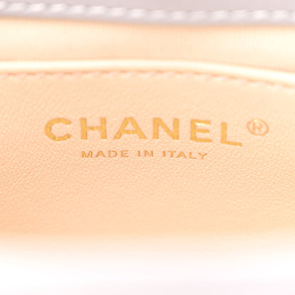 Chanel Shiny Crumpled Calfskin Quilted Small Wavy CC Hobo Grey 6 of 10