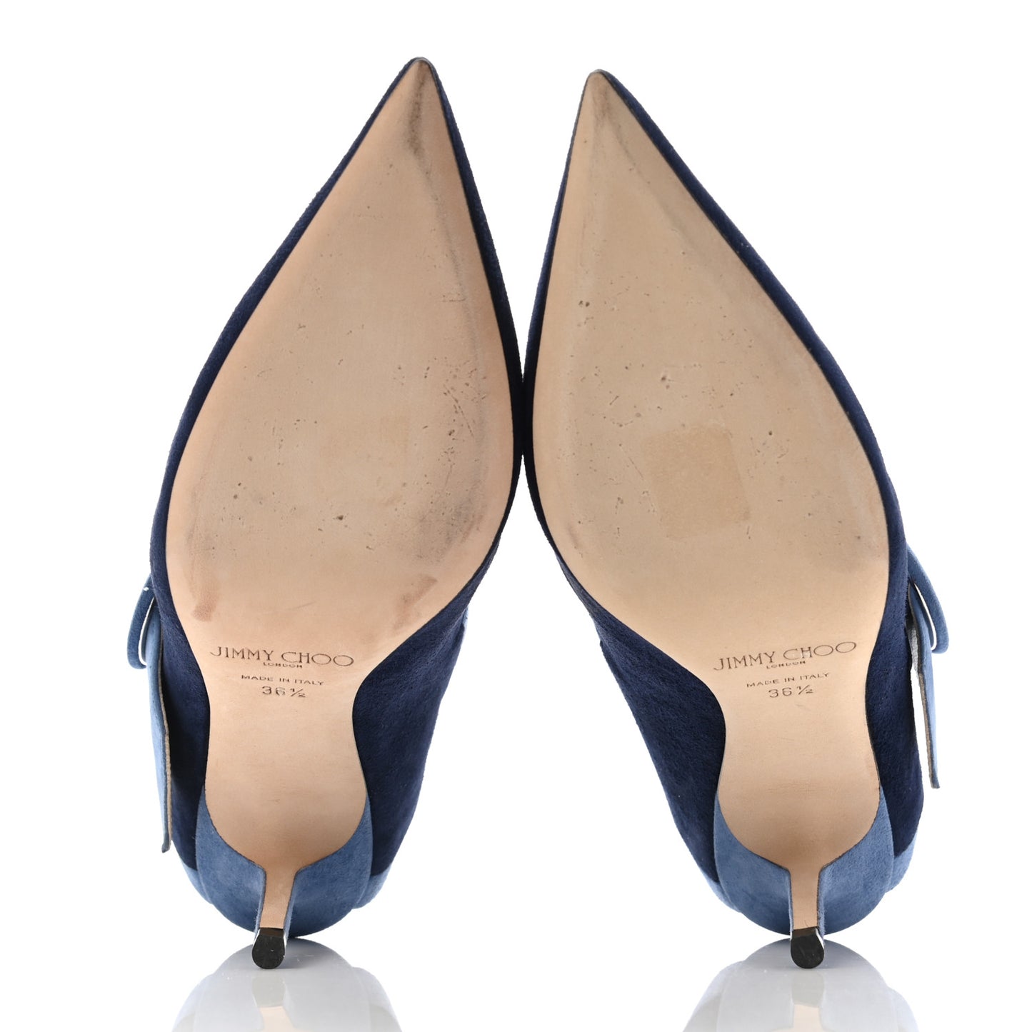 Suede Hendrix 85 Mule Pumps 36.5 Stone Blue